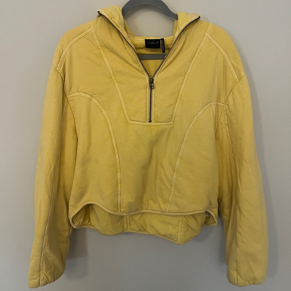 Urban Outfitters Mustard Zip-Up Hoodie